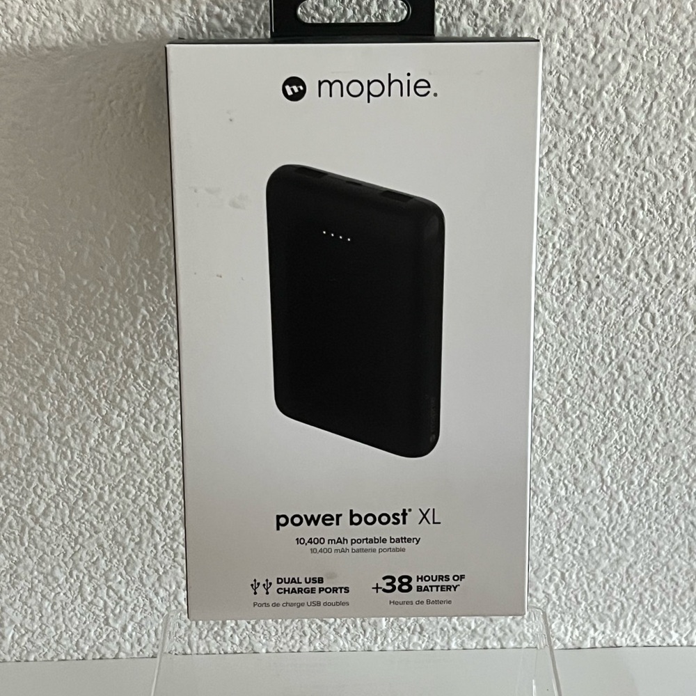 New Mophie Power Boost XL Dual USB Portable Charger 38hrs Extra